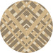 Square Patterned Copper Brown Rug, pat1443brn