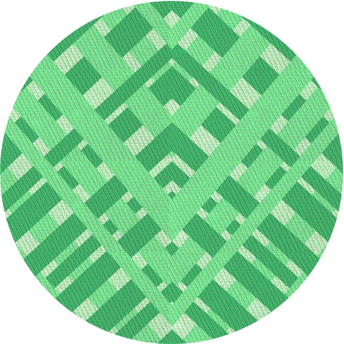 Square Patterned Lime Mint Green Rug, pat1443grn