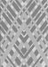 Machine Washable Transitional Platinum Silver Gray Rug, wshpat1443gry