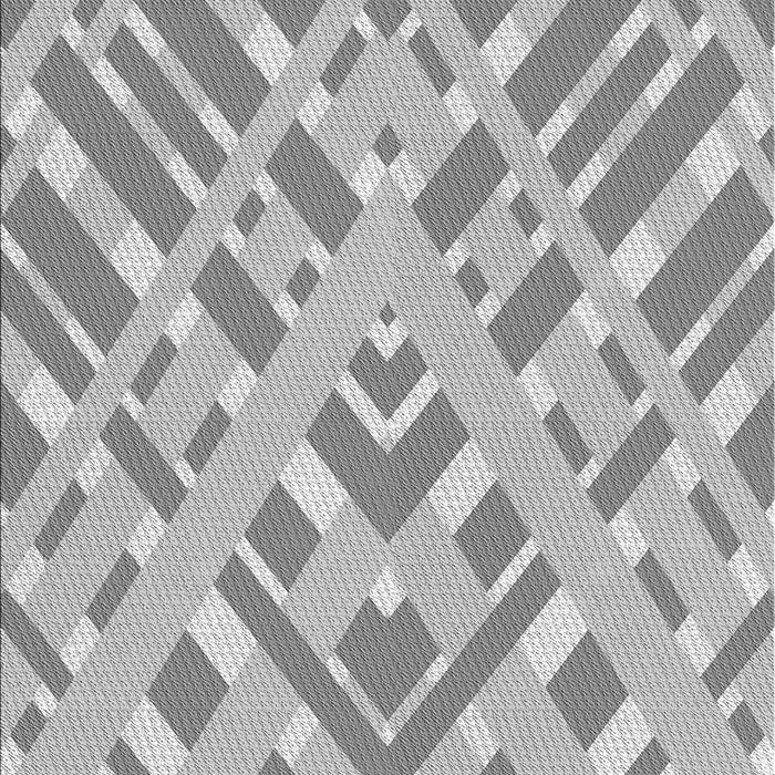 Patterned Platinum Silver Gray Rug, pat1443gry