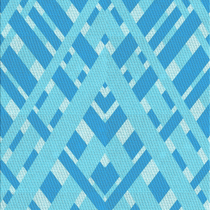 Machine Washable Transitional Deep Sky Blue Rug, wshpat1443lblu
