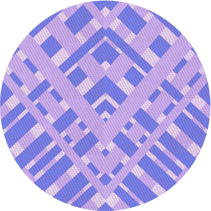 Square Machine Washable Transitional Light Slate Blue Rug in a Living Room, wshpat1443pur