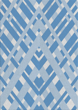 Patterned Light Blue Novelty Rug, pat1443