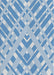 Patterned Light Blue Novelty Rug, pat1443