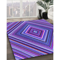 Patterned Bright Purple Rug, pat1444pur