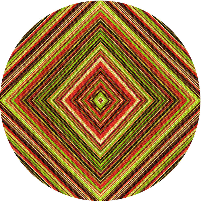 Square Machine Washable Transitional Green Rug in a Living Room, wshpat1444yw