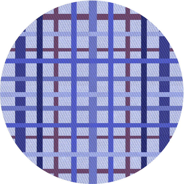 Square Patterned Royal Blue Rug, pat1445blu