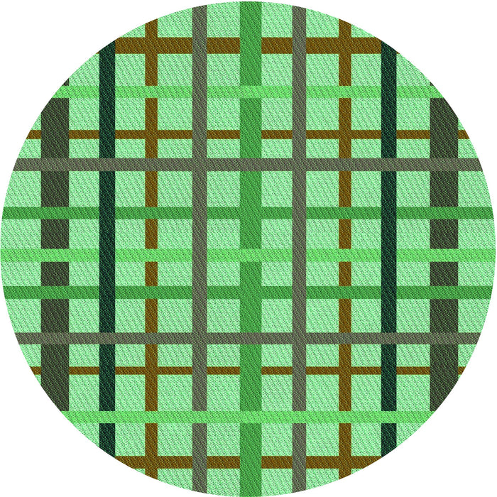 Square Patterned Green Rug, pat1445grn