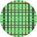 Square Patterned Green Rug, pat1445grn