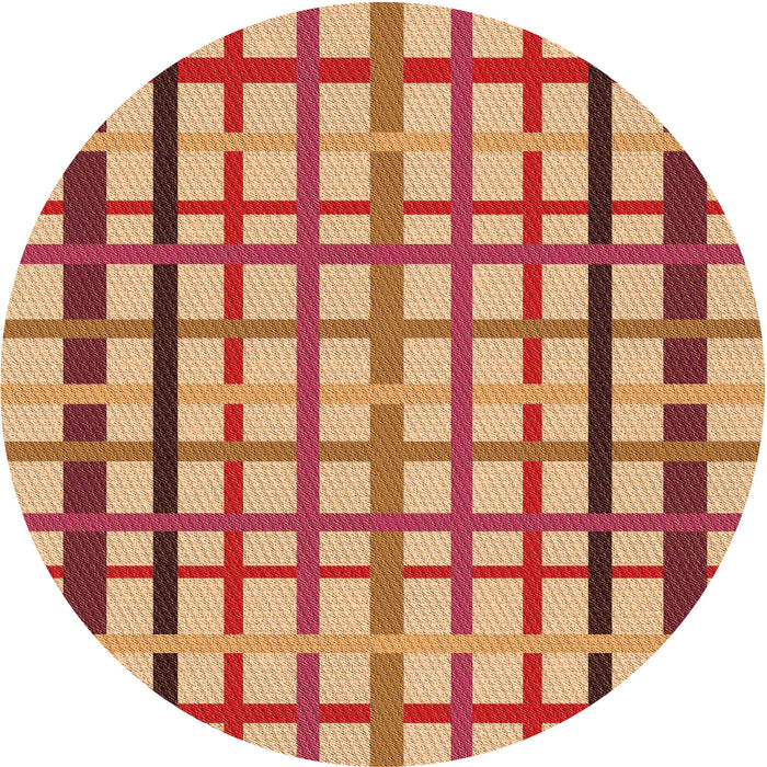 Square Patterned Yellow Orange Rug, pat1445org