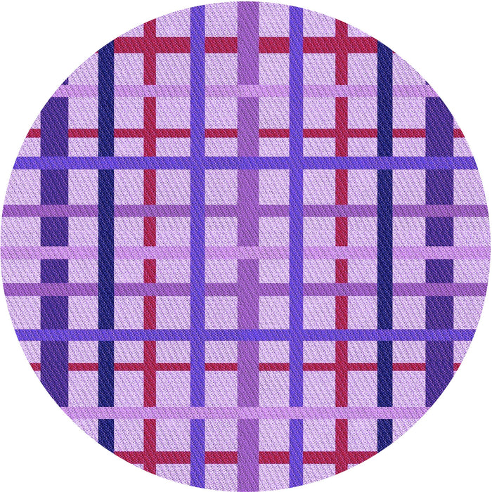 Square Patterned Dark Orchid Purple Rug, pat1445pur