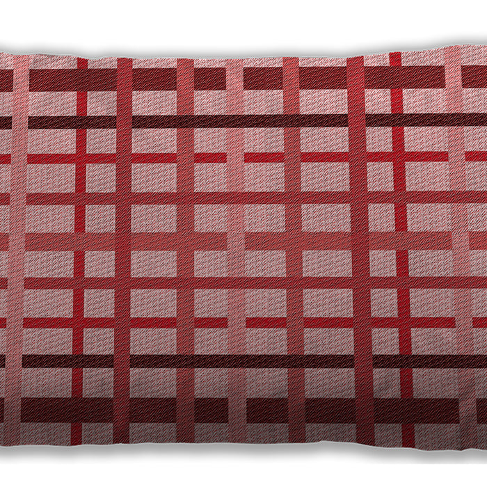 Patterned Rectangular Pastel Pink Lumbar Throw Pillow, 13 inch by 19 inch, lbpat1445rd