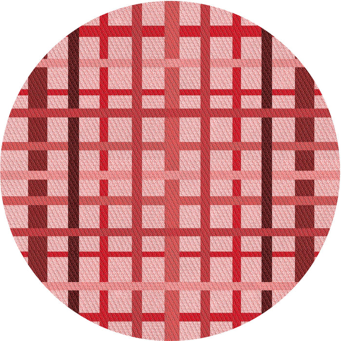Square Patterned Pastel Pink Rug, pat1445rd