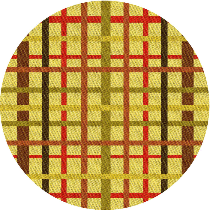Square Patterned Yellow Rug, pat1445yw