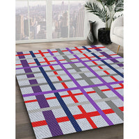 Patterned Purple Novelty Rug, pat1445