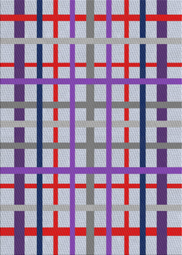 Machine Washable Transitional Purple Rug, wshpat1445