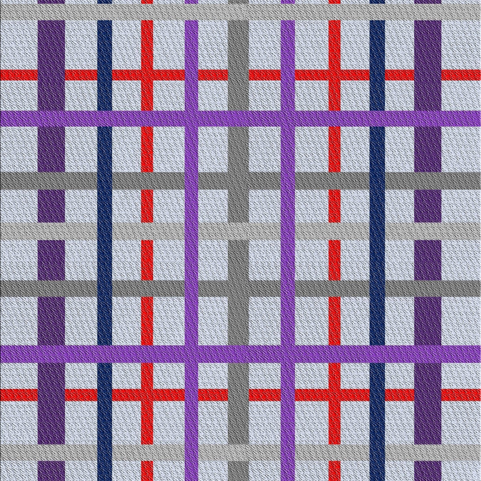 Machine Washable Transitional Purple Rug, wshpat1445