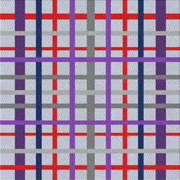 Square Patterned Purple Novelty Rug, pat1445