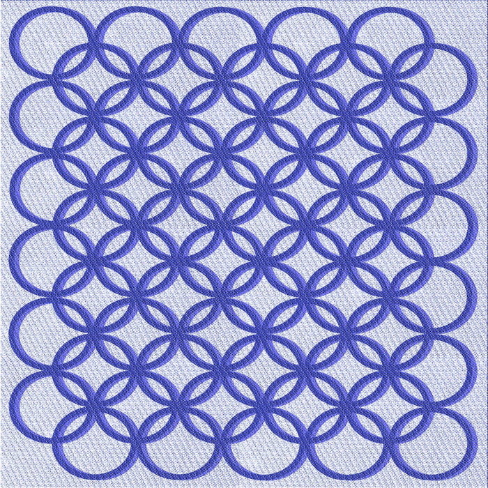 Round Machine Washable Transitional Blue Rug, wshpat1446blu