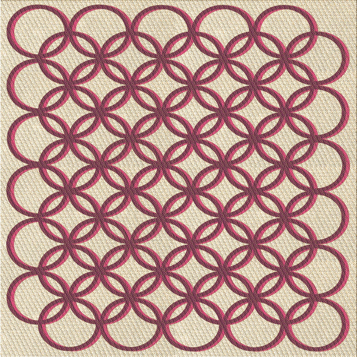 Round Patterned Golden Blonde Gold Rug, pat1446brn