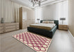 Patterned Golden Blonde Gold Rug in a Bedroom, pat1446brn