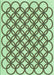 Patterned Fern Green Rug, pat1446grn