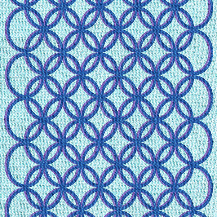 Patterned Blue Rug, pat1446lblu
