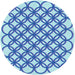 Square Patterned Blue Rug, pat1446lblu