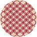 Square Patterned Crimson Red Rug, pat1446org