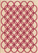 Patterned Crimson Red Rug, pat1446org