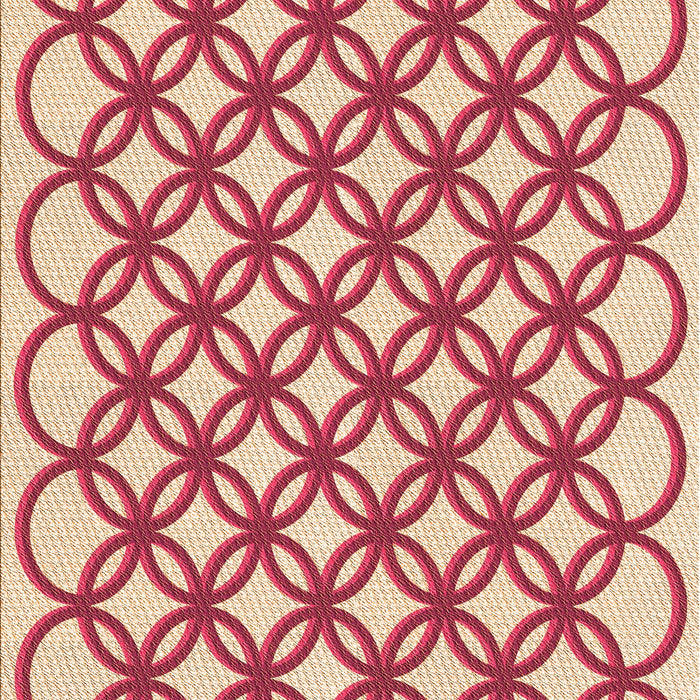 Patterned Crimson Red Rug, pat1446org