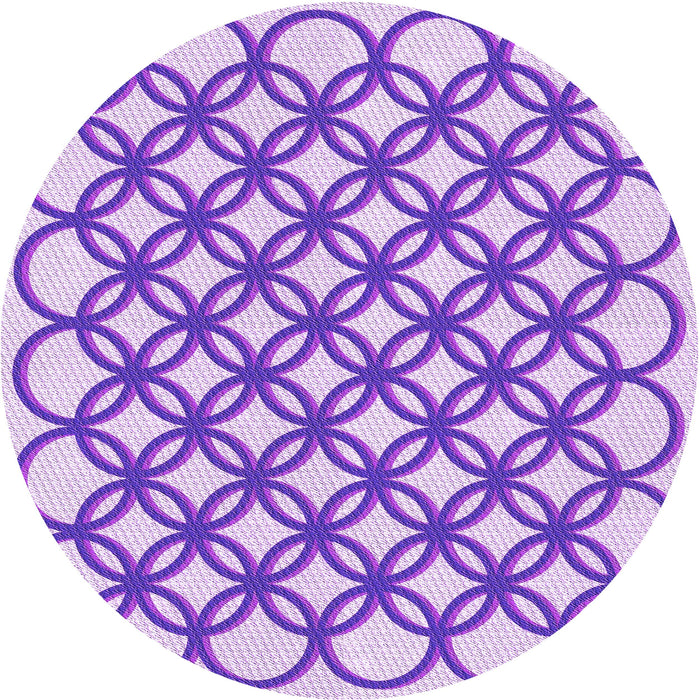 Square Patterned Blossom Pink Rug, pat1446pur