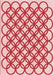 Patterned Red Rug, pat1446rd