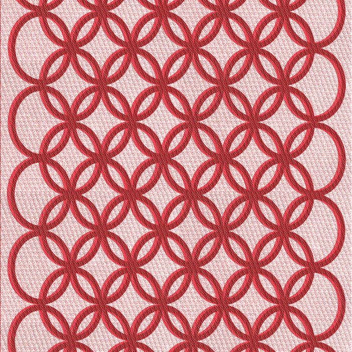 Patterned Red Rug, pat1446rd