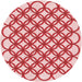 Square Patterned Red Rug, pat1446rd