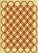 Patterned Orange Red Orange Rug, pat1446yw