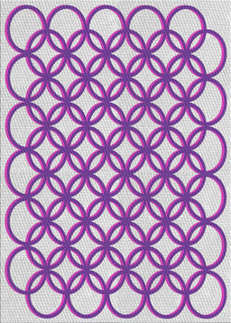 Machine Washable Transitional Dark Orchid Purple Rug, wshpat1446