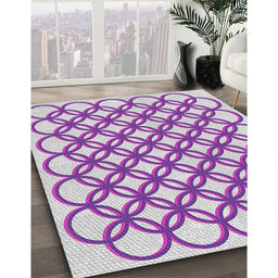 Machine Washable Transitional Dark Orchid Purple Rug in a Family Room, wshpat1446