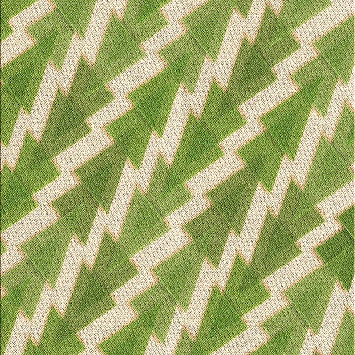 Patterned Green Rug, pat1447brn