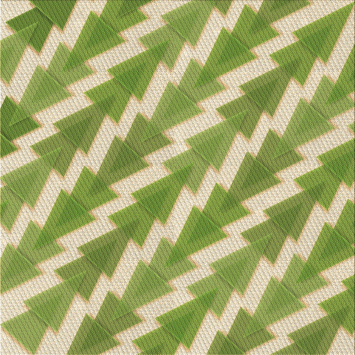 Round Patterned Green Rug, pat1447brn