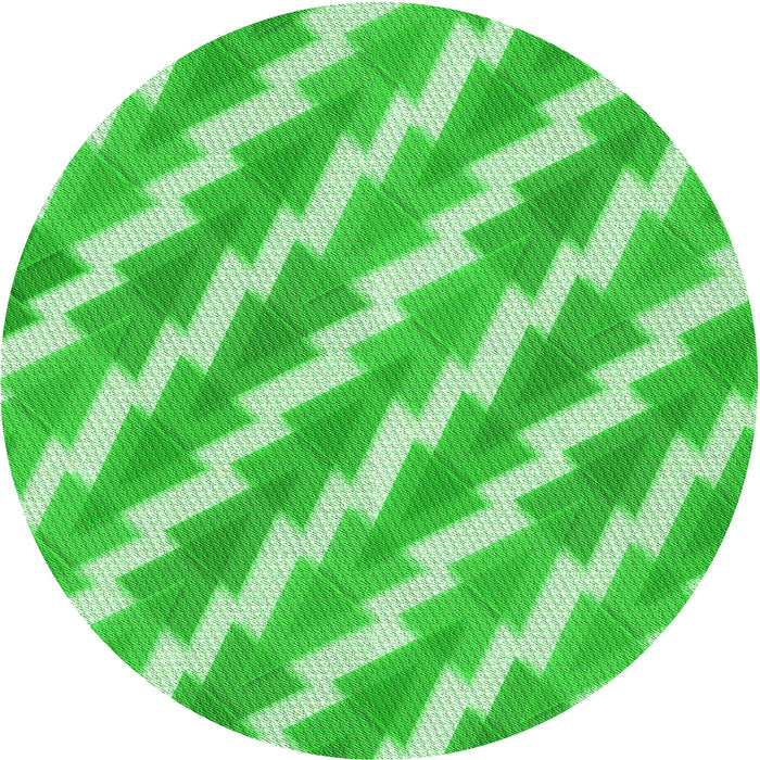 Square Patterned Neon Green Rug, pat1447grn
