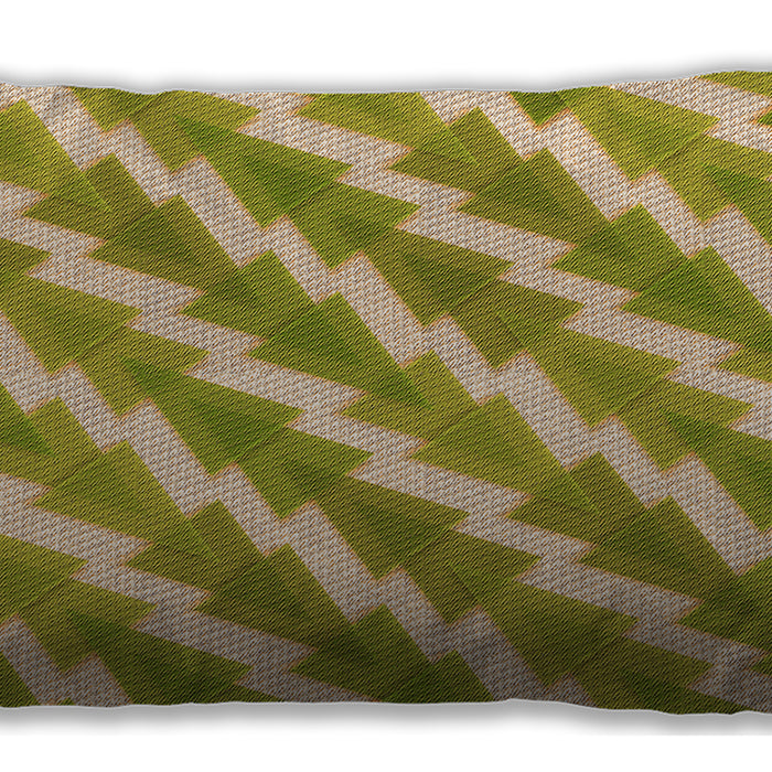 Patterned Rectangular Dark Golden Brown Lumbar Throw Pillow, 13 inch by 19 inch, lbpat1447org