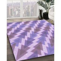 Patterned Light Purple Rug, pat1447pur