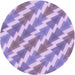 Square Patterned Light Purple Rug, pat1447pur