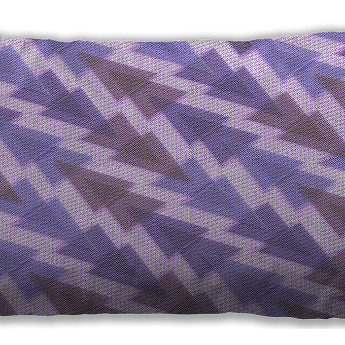 Patterned Rectangular Light Purple Lumbar Throw Pillow, 13 inch by 19 inch, lbpat1447pur