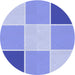 Square Patterned Royal Blue Rug, pat1448blu