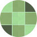 Square Machine Washable Transitional Olive Green Rug in a Living Room, wshpat1448grn