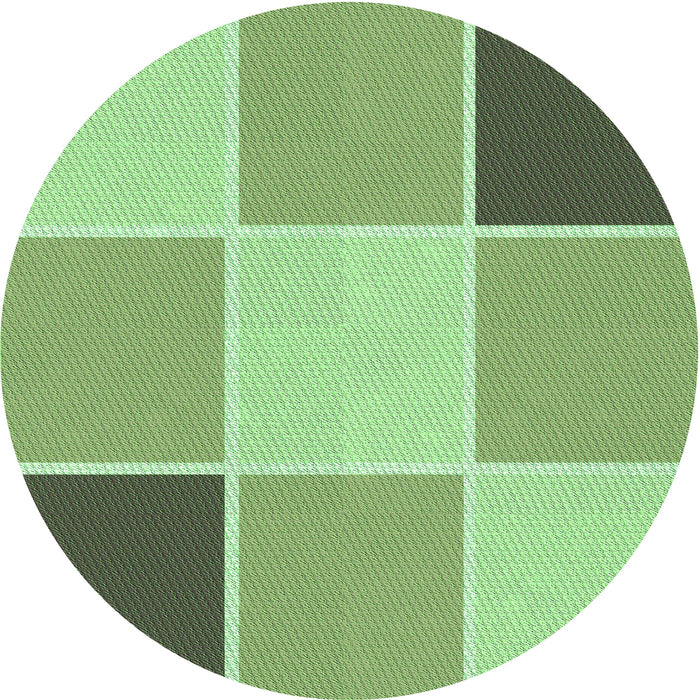 Square Patterned Olive Green Rug, pat1448grn