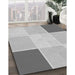 Patterned Gunmetal Gray Rug in Family Room, pat1448gry