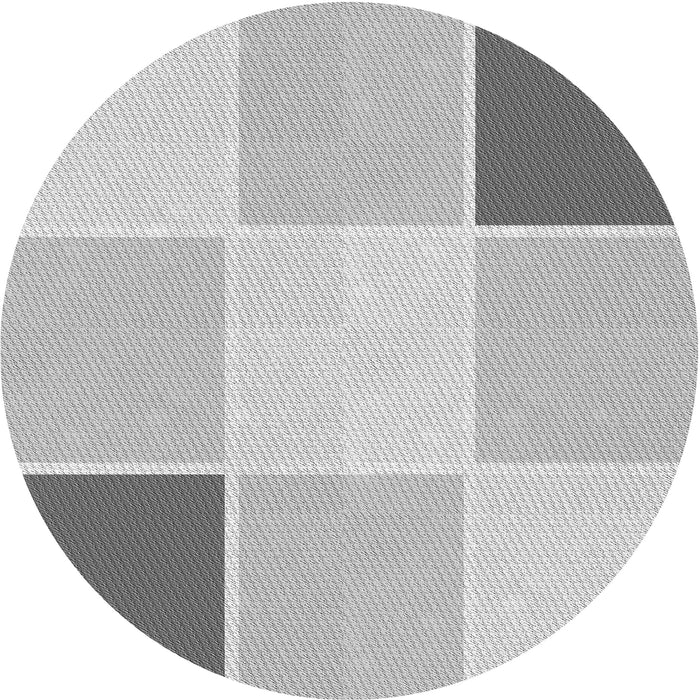 Square Machine Washable Transitional Gunmetal Gray Rug in a Living Room, wshpat1448gry